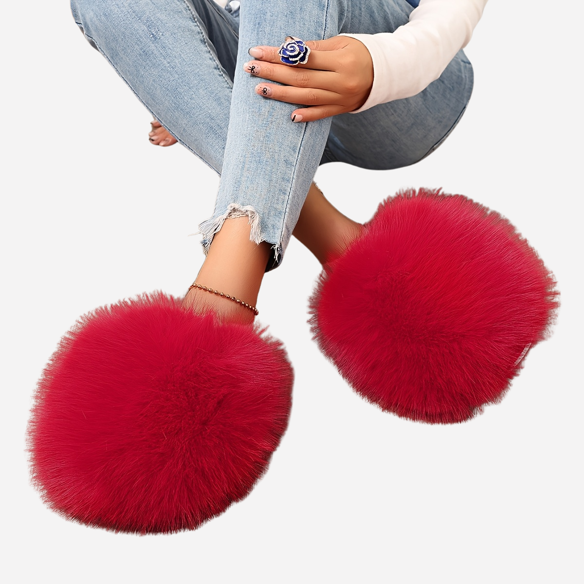 Plush Fur Slides™